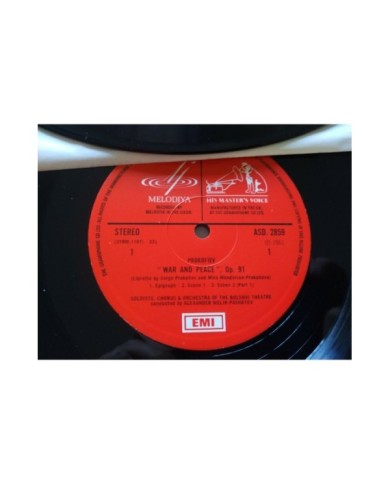 Prokofiev War And Peace Pashayev EMI 1961 Box 4 x LP + Libreto 12" Vinilo VG/VG