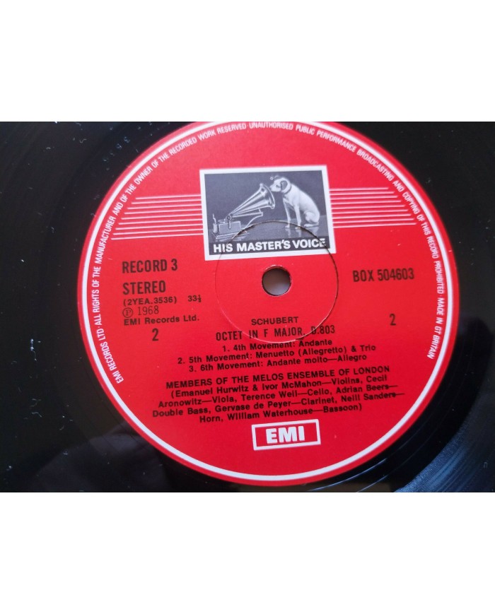 Gervase De Peyer Mozart Brahms Weber 1965 EMI Box 4 x LP 12" Vinilo VG/VG
