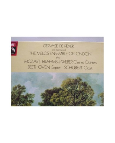 Gervase De Peyer Mozart Brahms Weber 1965 EMI Box 4 x LP 12" Vinilo VG/VG