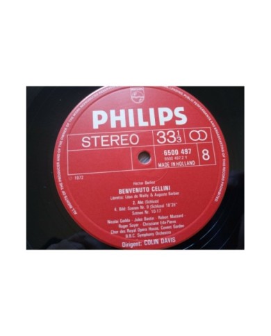 Berlioz Cellini Colin Davis 1972 Philips Box 4 x LP + Libreto 12" Vinilo VG/VG