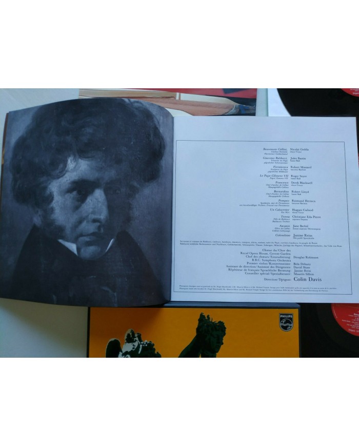 Berlioz Cellini Colin Davis 1972 Philips Box 4 x LP + Libreto 12" Vinilo VG/VG