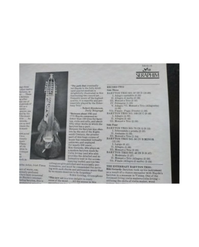 Eleven Baryton Trios Haydn 1977 EMI UK Ed Box 2 x LP + Libreto 12" Vinilo VG/VG