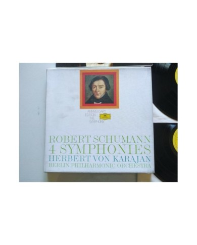 Schumann 4 Symphonies Karajan 1972 UK Edt Box 3 x LP + Libreto 12" Vinilo VG/VG