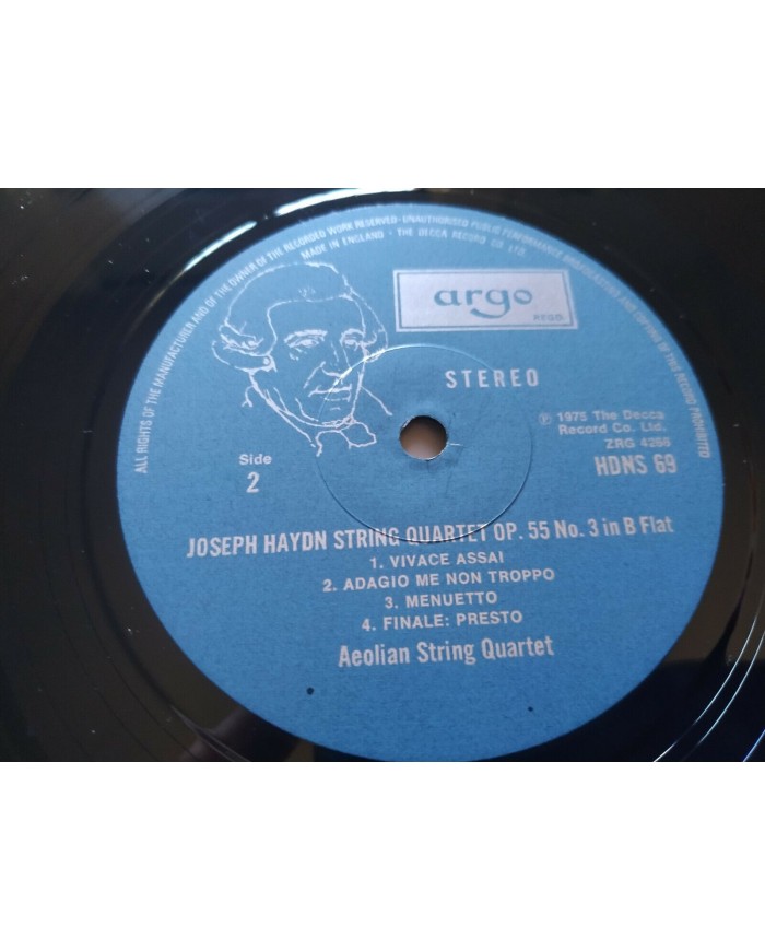 Haydn String Quartets Aeolian Quartet 1975 Box 3 x LP + Libreto 12" Vinilo VG/VG