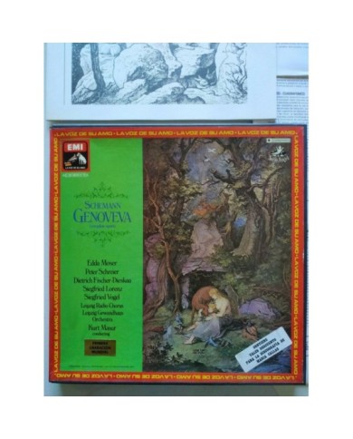 Schumann Genoveva Kurt Masur Moser 1978 Box 3 x LP + Libreto 12" Vinilo VG/VG