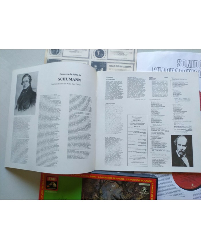 Schumann Genoveva Kurt Masur Moser 1978 Box 3 x LP + Libreto 12" Vinilo VG/VG