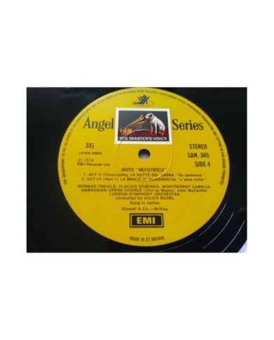 Boito Mefistofele Rudel Domingo Caballe Box 3 x LP + Libreto 12" Vinilo VG/VG 3T