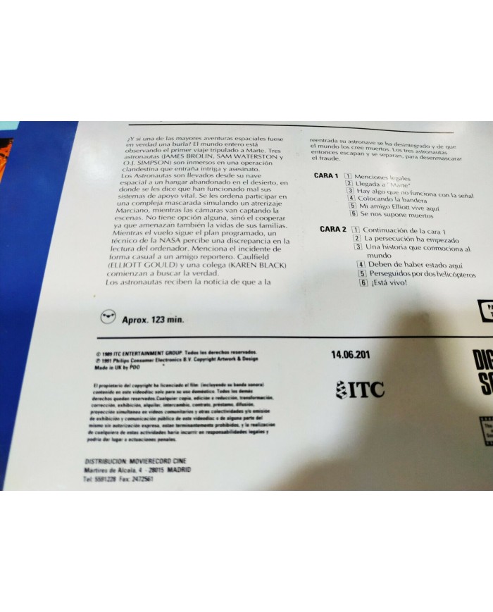 Capricornio Uno Peter Hyams Alliot Gould James Brolin - Laserdisc LD ESPA?OL Capricornio Uno Peter Hyams Alliot Gould James Brolin - Laserdisc LD ESPA?OL