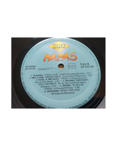 Max Mix 5 Segunda Parte Music 1987 Spain First Press - 2 x LP Vinilo 12" VG/VG