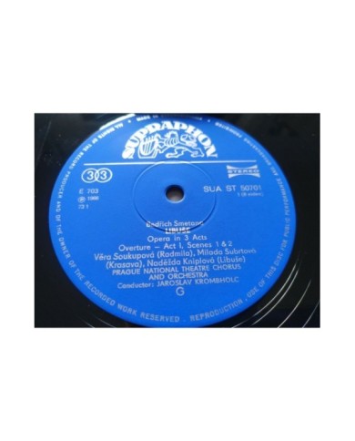 Bedrich Smetana Libuse Krombholc 1966 Box 4 x LP + Libreto 12" Vinilo VG/VG