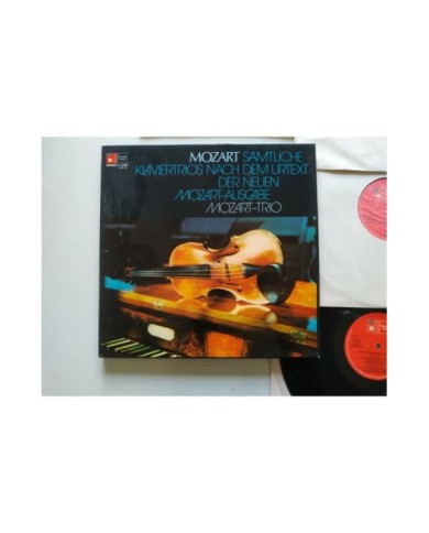 Mozart Samtliche Klaviertrios 1975 BASF Box 4 x LP + Libreto 12" Vinilo VG/VG