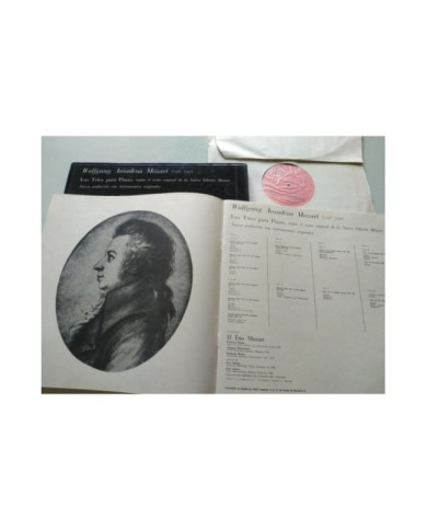 Mozart Samtliche Klaviertrios 1975 BASF Box 4 x LP + Libreto 12" Vinilo VG/VG
