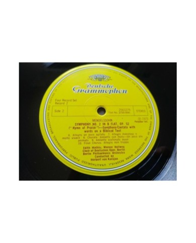 Mendelssohn 5 Symphonies Karajan 1973 Box 4 x LP + Libreto 12" Vinilo VG/VG