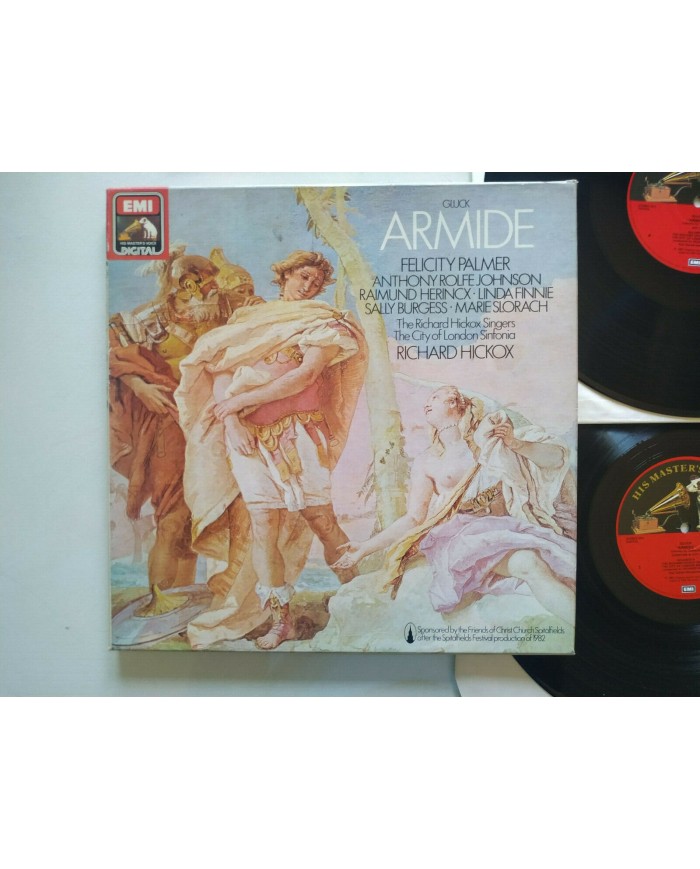 Gluck Armide Hickox Palmer EMI 1983 Box 3 x LP + Libreto 12" Vinilo VG/VG Am