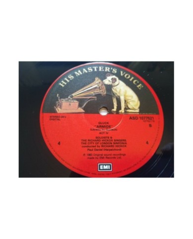 Gluck Armide Hickox Palmer EMI 1983 Box 3 x LP + Libreto 12" Vinilo VG/VG Am