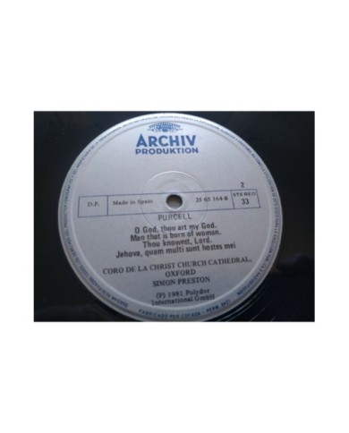 Purcell Choral Works Preston 1981 Box 3 x LP + Libreto 12" Vinilo VG/VG Am