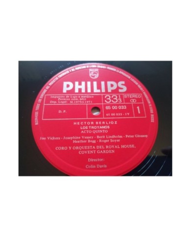 Berlioz Les Troyens Colin Davis 1971 Box 5 x LP + Libreto 12" Vinilo VG/VG Am