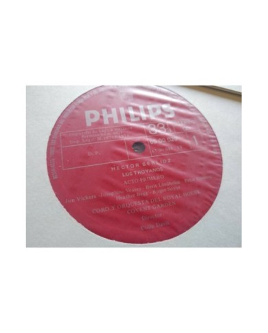 Berlioz Les Troyens Colin Davis 1971 Box 5 x LP + Libreto 12" Vinilo VG/VG Am