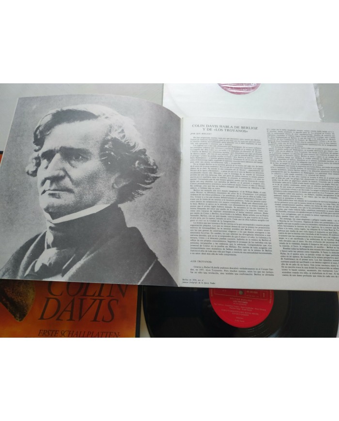 Berlioz Les Troyens Colin Davis 1971 Box 5 x LP + Libreto 12" Vinilo VG/VG Am