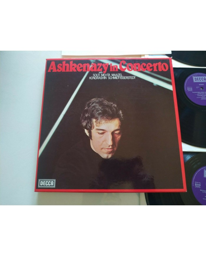 Ashkenazy In Concerto Solti Mehta Maazel Box 4 x LP + Libreto 12" Vinilo VG/VG