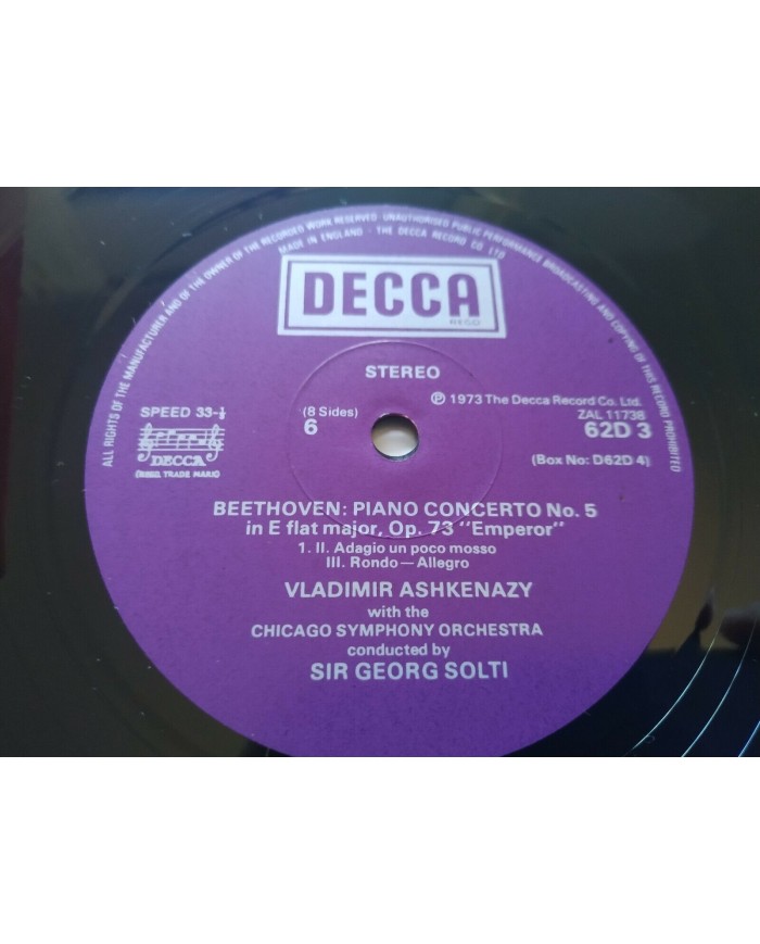 Ashkenazy In Concerto Solti Mehta Maazel Box 4 x LP + Libreto 12" Vinilo VG/VG