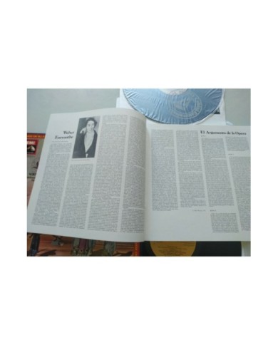 Weber Euryanthe Gedda Janowski 1976 EMI Box 4 x LP + Libreto 12" Vinilo VG/VG