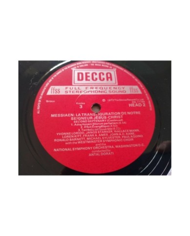 Messiaen Transfiguration Notre Seigneur Jesus Christ 2 x LP 12" Vinilo VG/VG Am