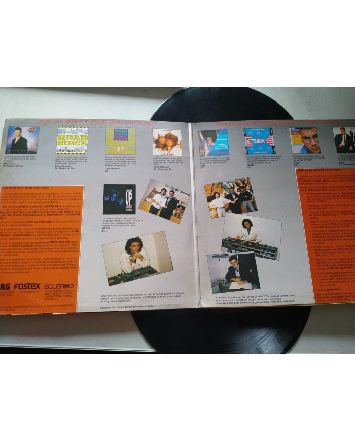 Mike Platinas NRG 4 U Energy For You 1988 Javier Ussia  2 x LP Vinilo 12" G+/G+