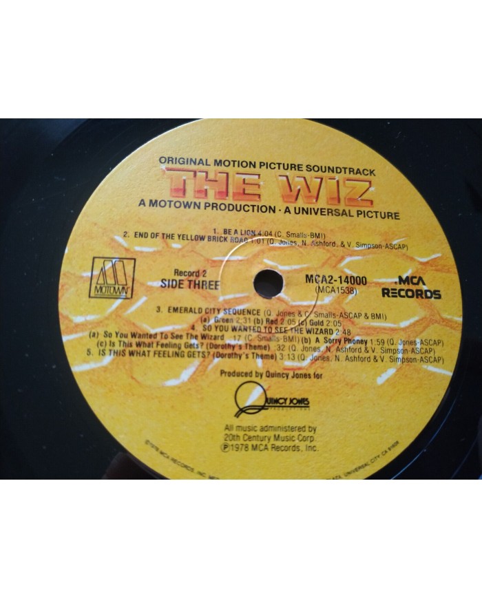 The Wiz Michael Jackson Diana Ross Soundtrack 1978 - 2 x LP 12" Vinilo VG/VG Am
