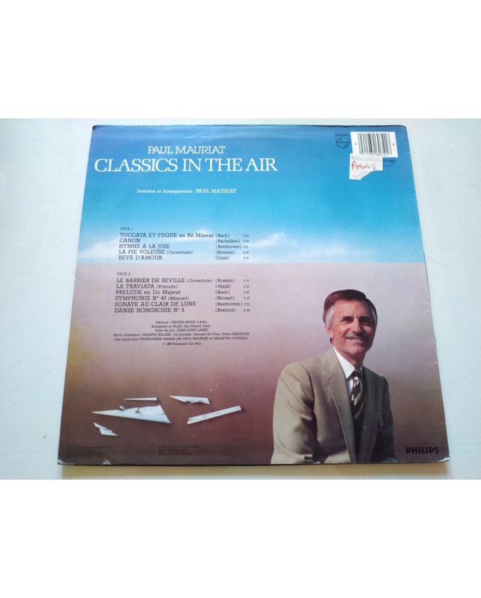 Paul Mauriat Classics In The Air Philips 1985 826072-1 - LP Vinilo 12" VG/VG