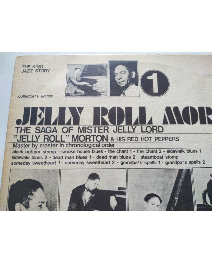 Jelly Roll Morton The Saga of Mister His Red Hot Peppers LP Vinilo 12" VG/VG Am