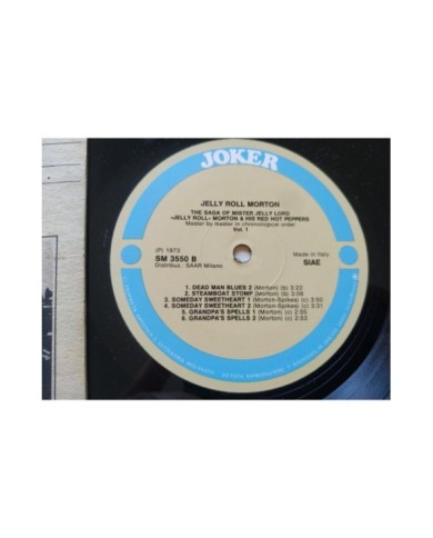 Jelly Roll Morton The Saga of Mister His Red Hot Peppers LP Vinilo 12" VG/VG Am