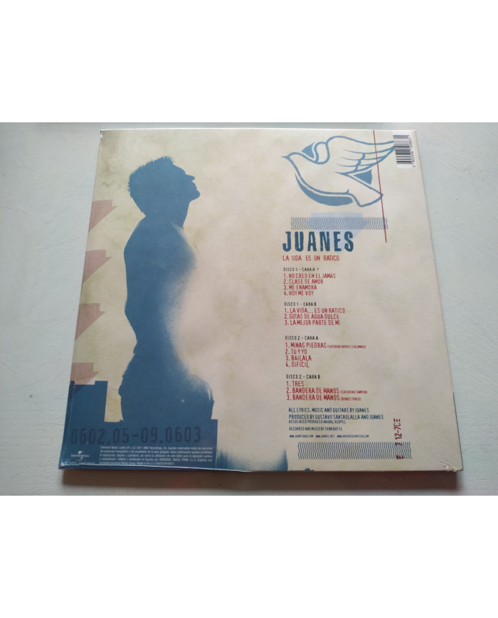 Juanes La Vida Es Un Ratico Universal 2021 - 2 x LP Vinilo 12" Nuevo 2T