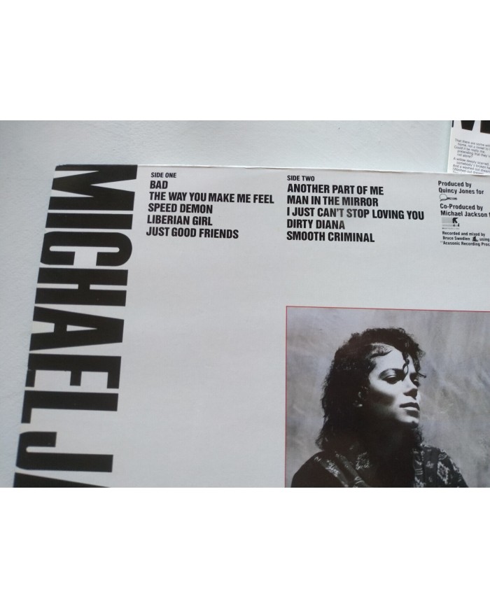 Michel Jackson Bad 1987 Spain First Press 4502901 - LP Vinilo 12" VG/VG Rm Am