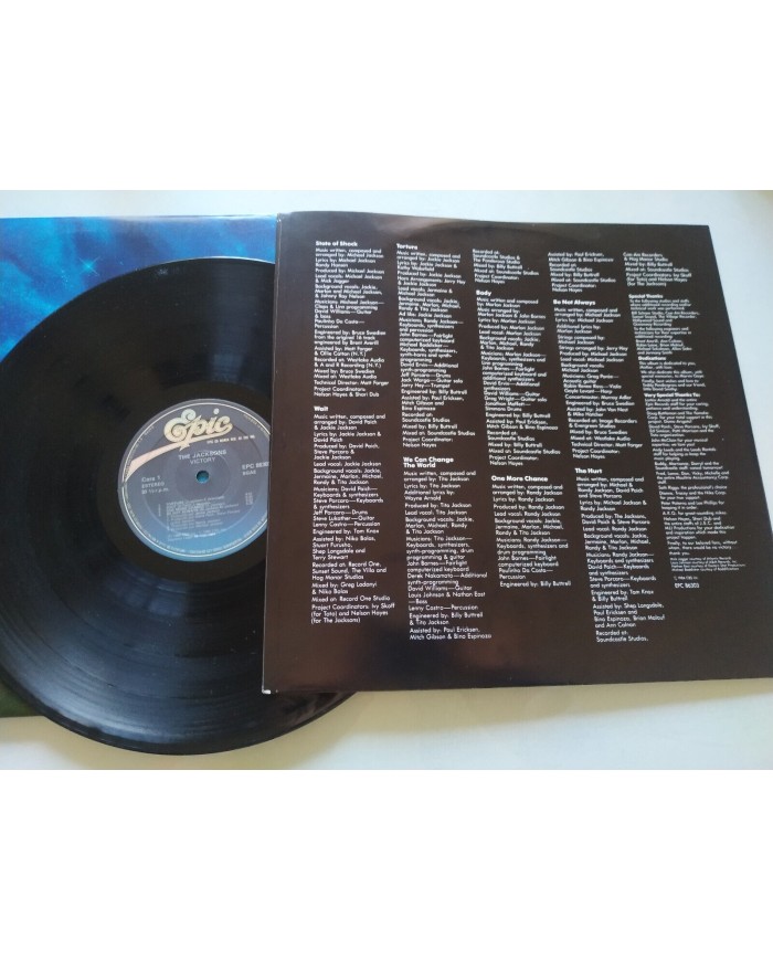 The Jacksons Victory Epic 1984 Spain First Press 86303 - LP Vinilo 12" VG/VG Rm