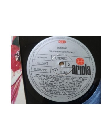 Mecano Descanso Dominical 1988 Ariola 5C 209192 - LP Vinilo 12" VG/G+