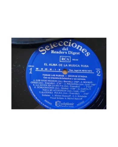 El Alma de la Musica Rusa 1972 Readers Digest RCA - Box 9 x LP 12" Vinilo VG/VG