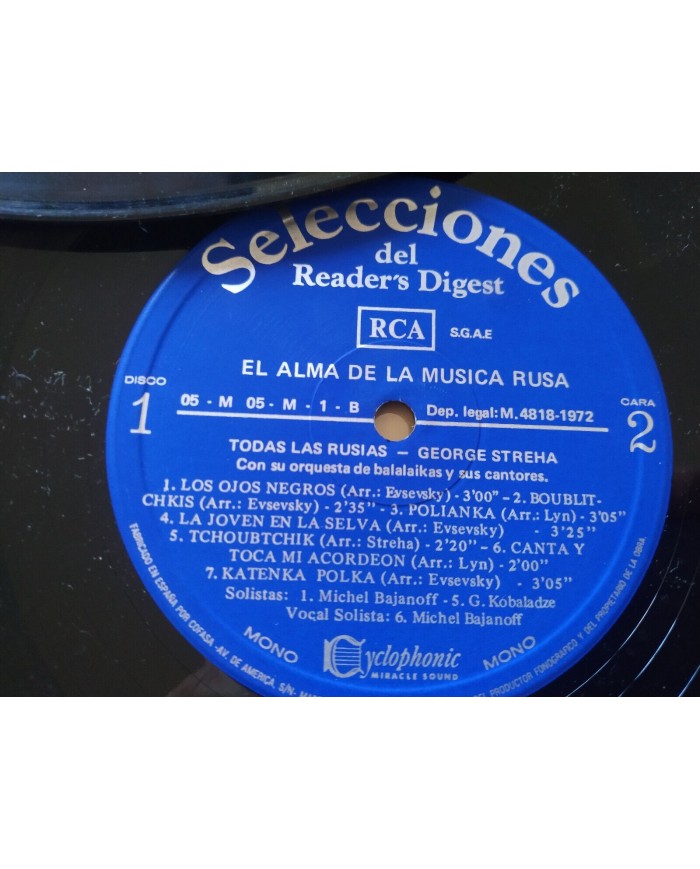 El Alma de la Musica Rusa 1972 Readers Digest RCA - Box 9 x LP 12" Vinilo VG/VG