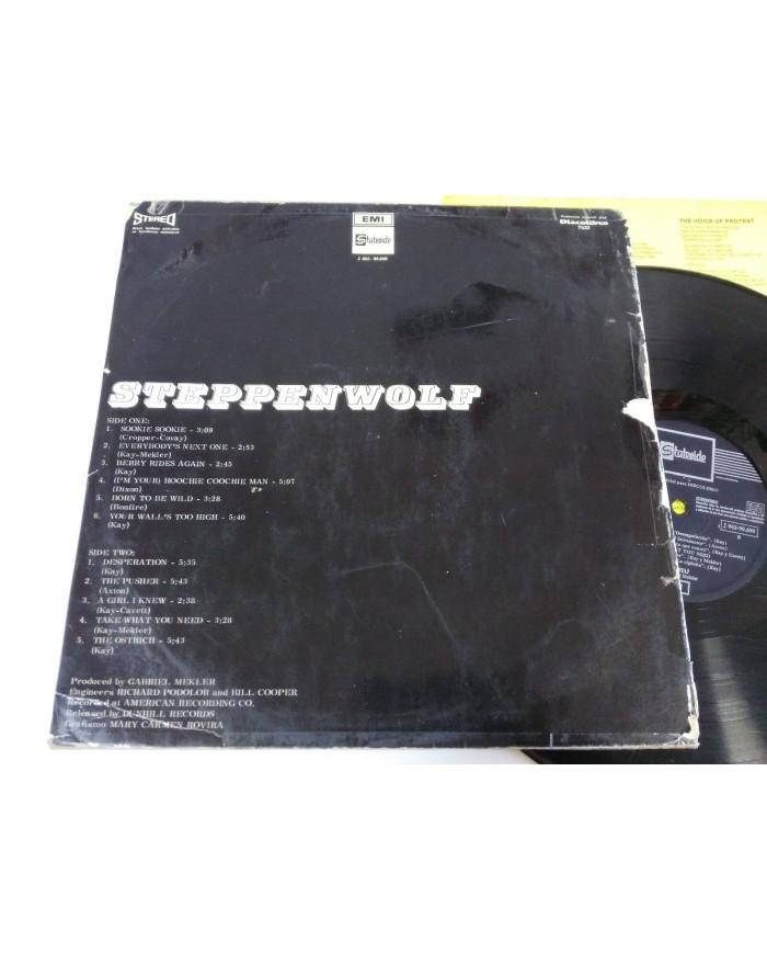 STEPPENWOLF SELF TITLED LP VINILO 12" DISCOLIBRO Edicion Espa?a 1970 G+/G+ - 2T