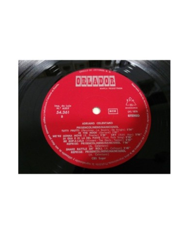 ADRIANO CELENTANO LP 12" G+/G+ SPANISH EDITION 1978 MEGA RARE PROMOTIONAL