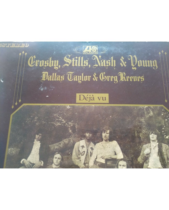 Crosby Stills Nash & Young Deja Vu Atlantic 1970 Spain Press LP Vinilo 12" VG/VG