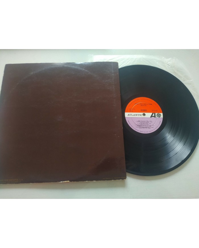 Crosby Stills Nash & Young Deja Vu Atlantic 1970 Spain Press LP Vinilo 12" VG/VG
