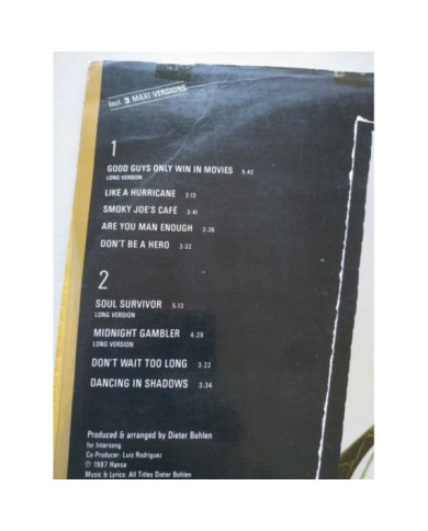 C.C. Catch Like A Hurricane 1987 Ariola Hansa Spain Press - LP Vinilo 12" VG/VG