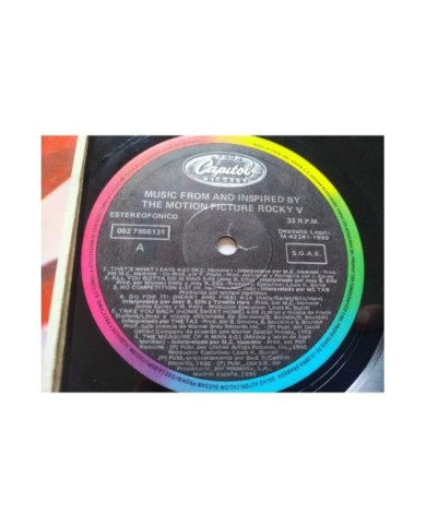 Rocky V Soundtrack MC Hammer Elton John 1990 Spain Press LP Vinilo 12" VG/VG Am