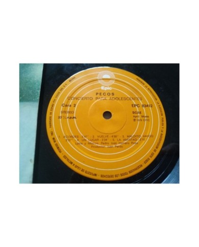 Pecos Concierto Para Adolescentes 1978 Epic EPC 83412 - LP Vinilo 12" VG/VG