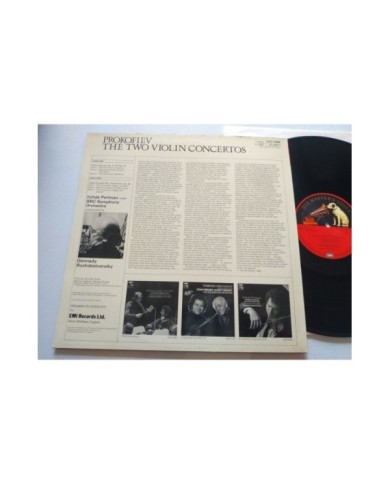 Prokofiev Two Violin Concertos Pearlman EMI ASD 4098 - LP 12" Vinilo VG/VG Am