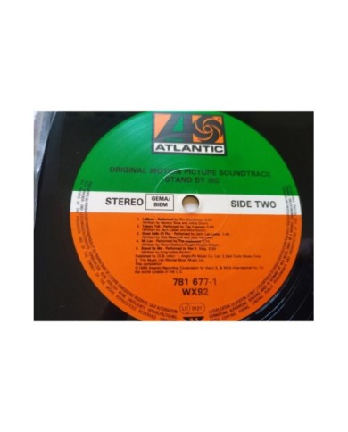 Stand By Me Soundtrack Atlantic 1986 German Press WX92 - LP Vinilo 12" VG/VG Am