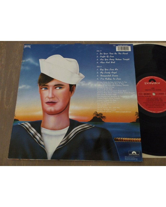 LIME Unexpected Lovers 1985 Polydor 825994-1 Spain Press LP 12" Vinilo VG/VG Am