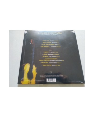 Pa Saber de Guitarra La Flamenca Paco de LuciaTomatito 2021 LP Vinilo 12" Nuevo