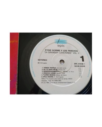 Eydie Gorme Y Los Panchos 24 Grandes Canciones CBS - 2 x LP Vinilo 12" VG/VG T2 Eydie Gorme Y Los Panchos 24 Grandes Canciones CBS - 2 x LP Vinilo 12" VG/VG T2